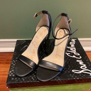 new Sam Edelman patti strapp black heels